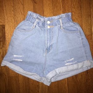 denim shorts